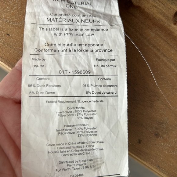 Pier One Cushions/Pillows Red /Burgundy With Embroidered Detail Set/2 - Picture 8 of 9